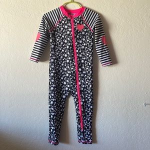 Bran new swim suit rash guard full zip 2t